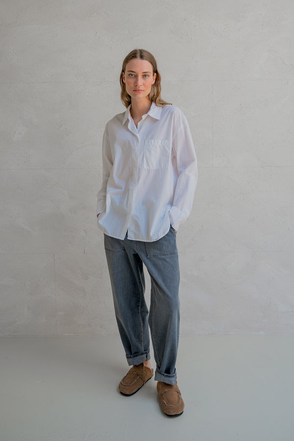 Penn & Ink BLOUSE (W25F1737) WHITE