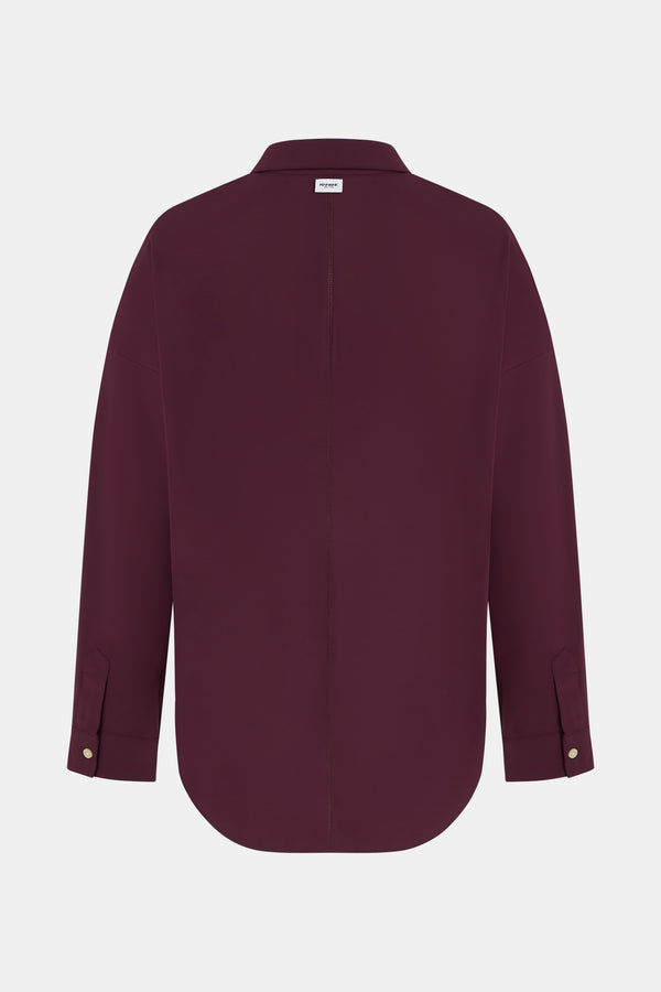 Penn & Ink BLOUSE (W25M-MAGDA) AUBERGINE