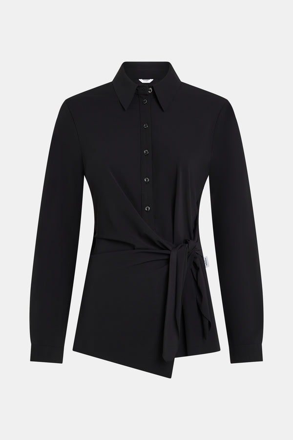 penn & ink BLOUSE (W25N1646) BLACK