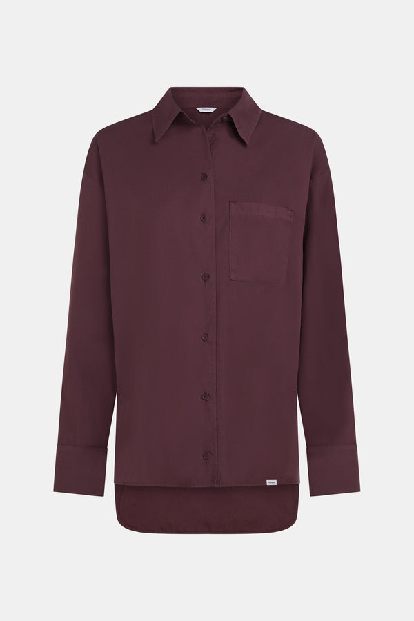 Penn & Ink BLOUSE (W25Z795) AUBERGINE