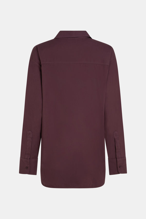 Penn & Ink BLOUSE (W25Z795) AUBERGINE