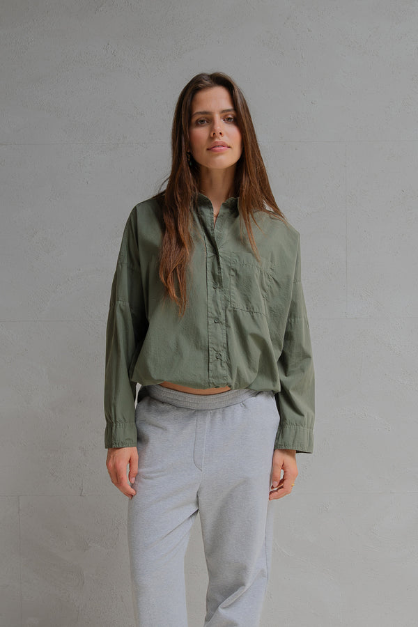 penn & ink BLOUSE (W25Z800) KHAKI