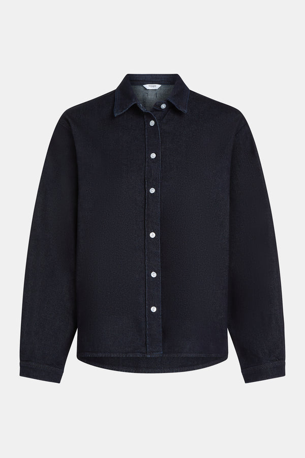 Penn & Ink BLOUSE (W25Z801) DARK BLUE JEANS