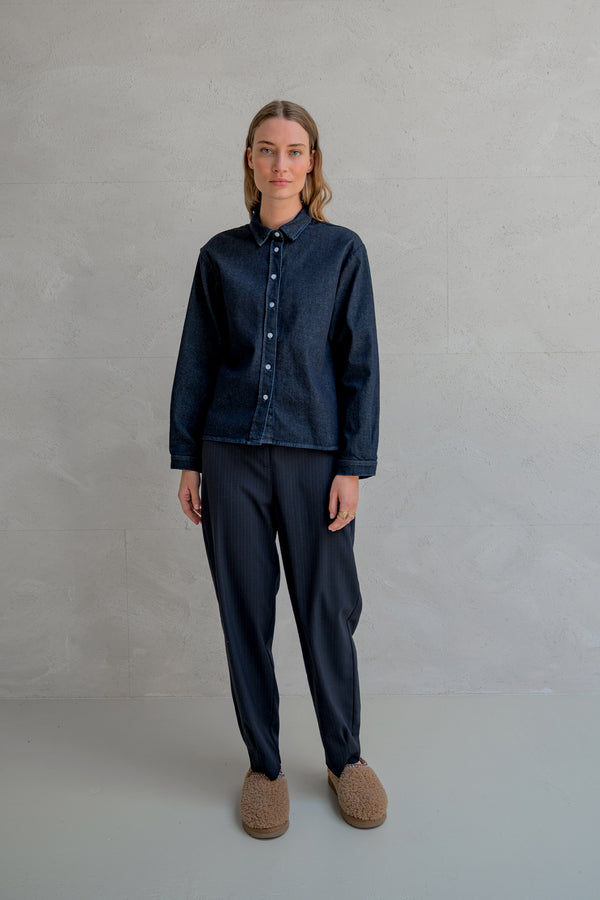 penn & ink BLOUSE (W25Z801) DARK BLUE JEANS