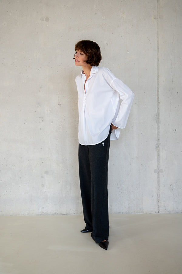 Penn & Ink BLOUSE (W25Z822LTD) WHITE