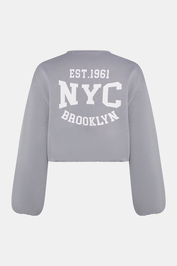 Penn & Ink CARDIGAN PRINT (W25T1212LTD) GRANITE