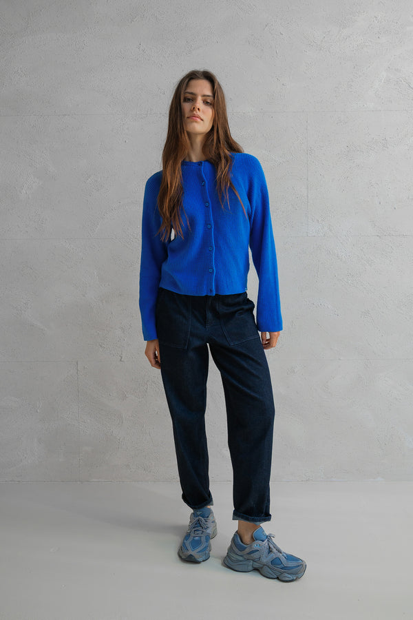 Penn & Ink CARDIGAN (W25B345) ROYAL BLUE