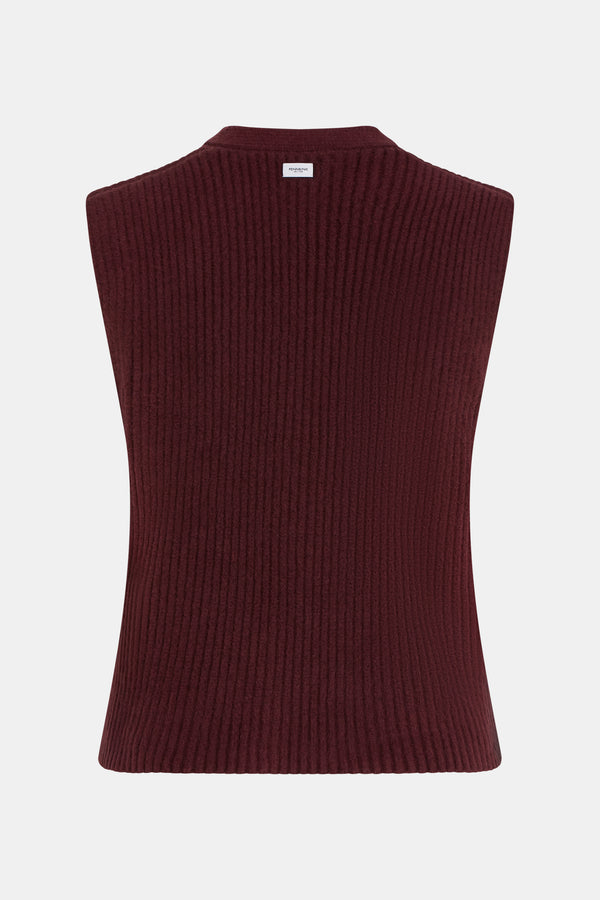 Penn & Ink CARDIGAN (W25B346) AUBERGINE