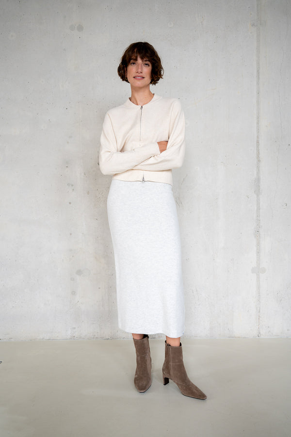 Penn & Ink CARDIGAN (W25B378LTD) ECRU