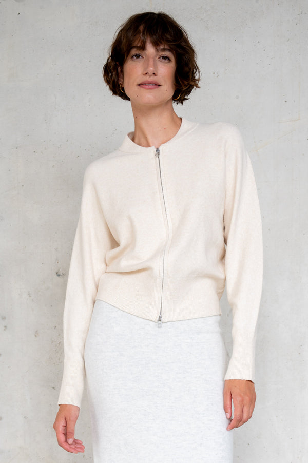 penn & ink CARDIGAN (W25B378LTD) ECRU