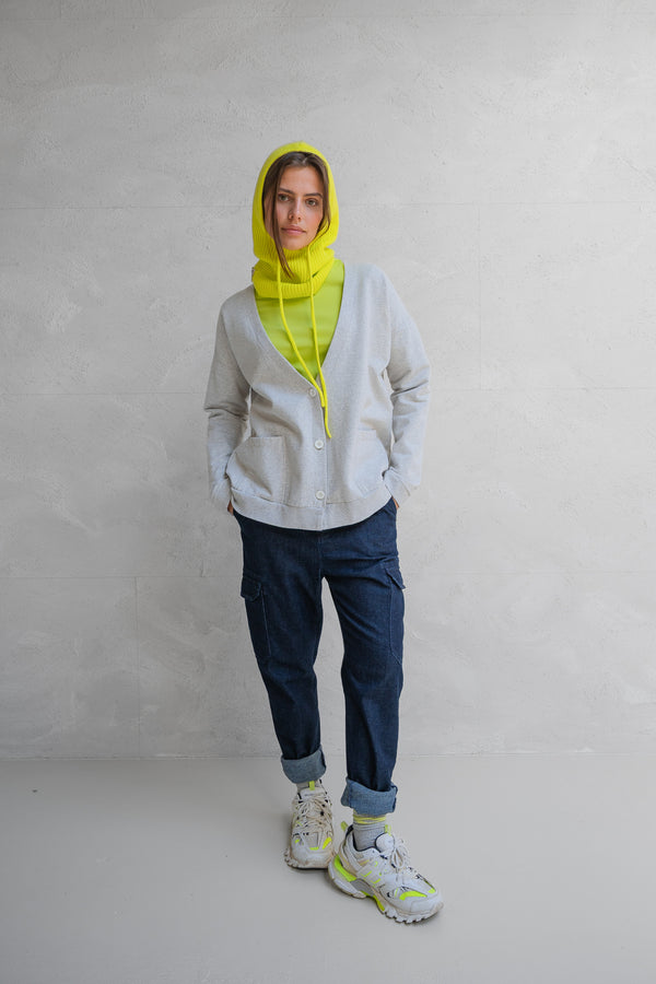 penn & ink CARDIGAN (W25F1710) GREY MELANGE