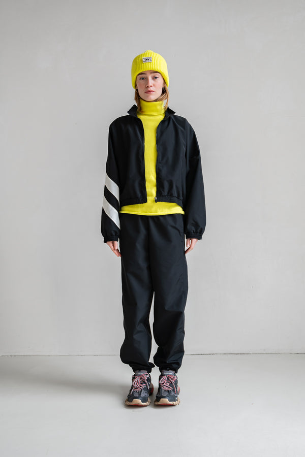 penn & ink CARDIGAN (W25T1196) BLACK - ECRU