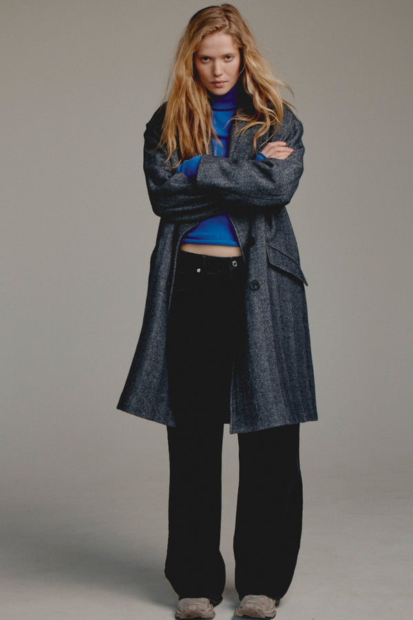 Penn & Ink COAT (W25N1647) NAVY MELANGE