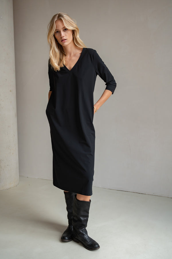 penn & ink DRESS (BLAKE) BLACK