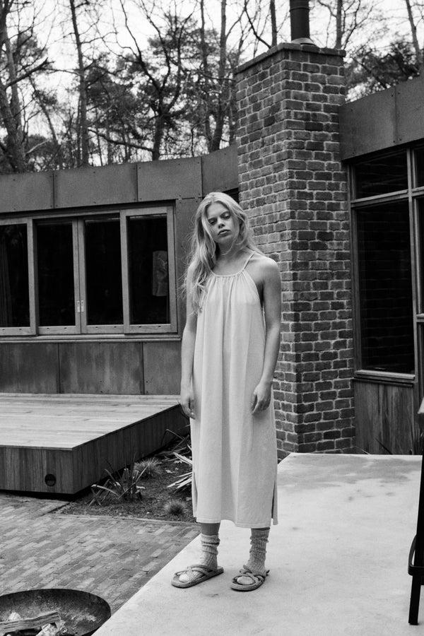 penn & ink DRESS (T007) OATMEAL