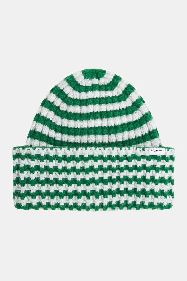 Penn & Ink HAT STRIPE (W25B374LTD) GREEN
