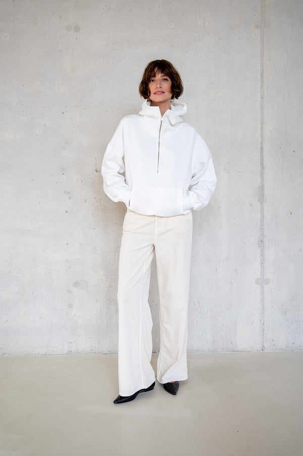 Penn & Ink HOODIE PRINT (W25T1211LTD) MILK