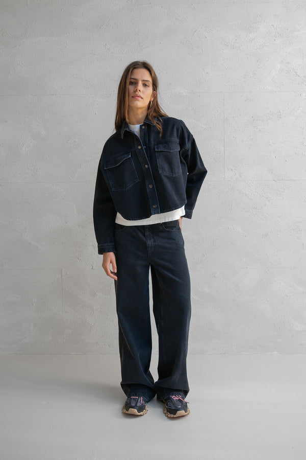 penn & ink JACKET (W25Z786) BLACK JEANS