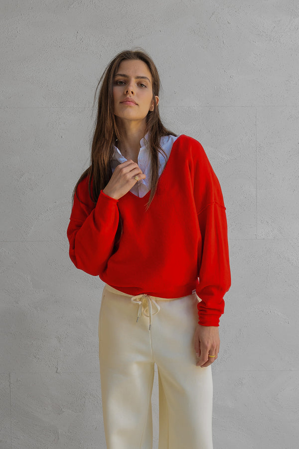 penn & ink JUMPER (W25B344) TOMATO