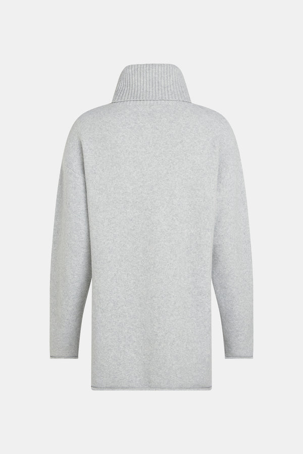 Penn & Ink JUMPER (W25B370LTD) GREY MELANGE
