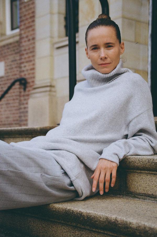 penn & ink JUMPER (W25B370LTD) GREY MELANGE