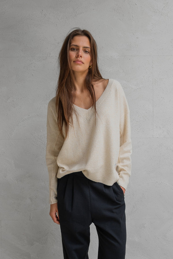 penn & ink JUMPER (W25C295) ECRU