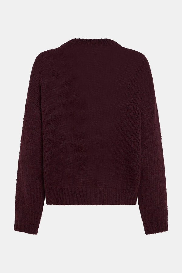 Penn & Ink JUMPER (W25L246) AUBERGINE