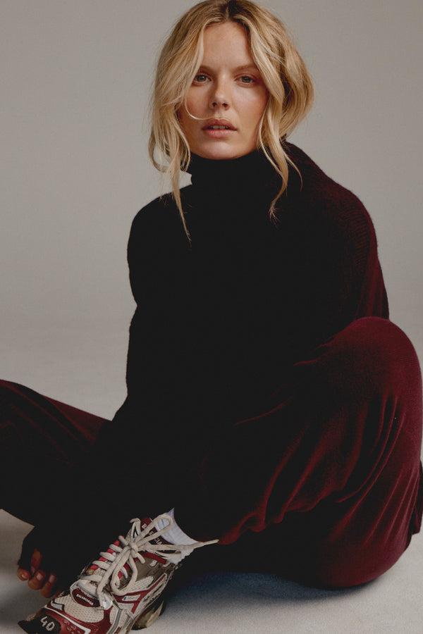 penn & ink JUMPER (W25L247) AUBERGINE