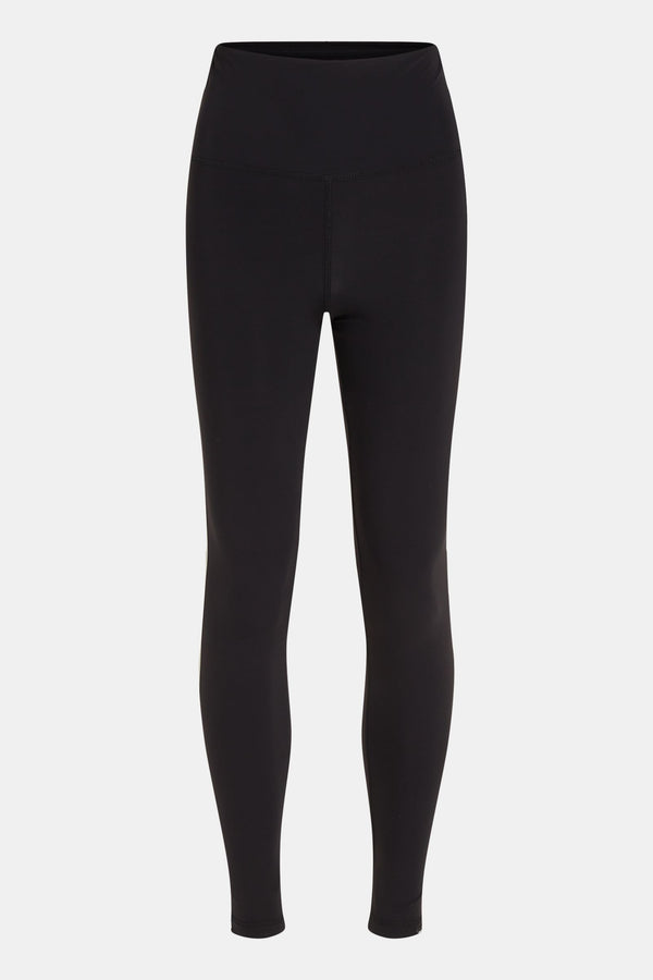 Penn & Ink LEGGING (MEMPHIS STRIPE) BLACK - SAND