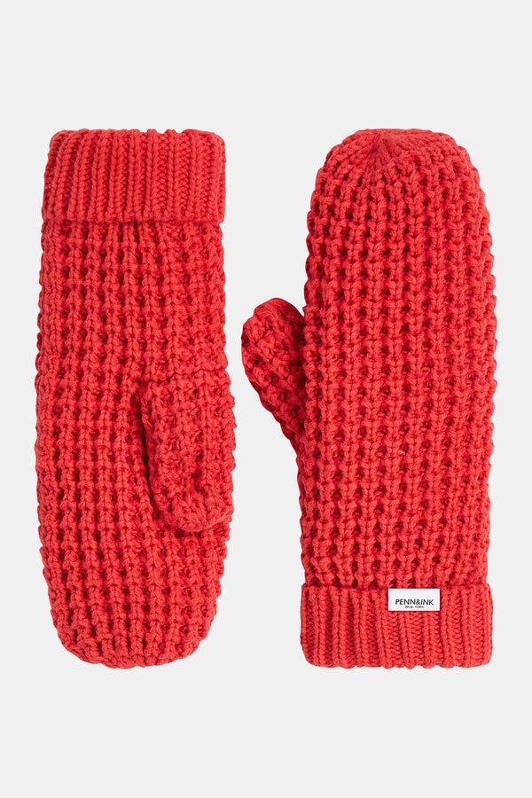 penn & ink MITTENS (W25D130) TOMATO