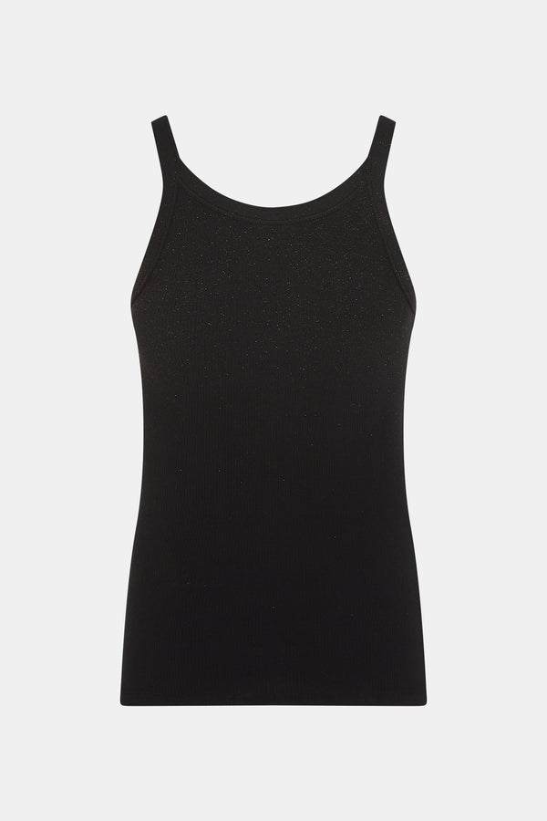 Penn & Ink SINGLET GLITTER (W25F1752LTD) BLACK