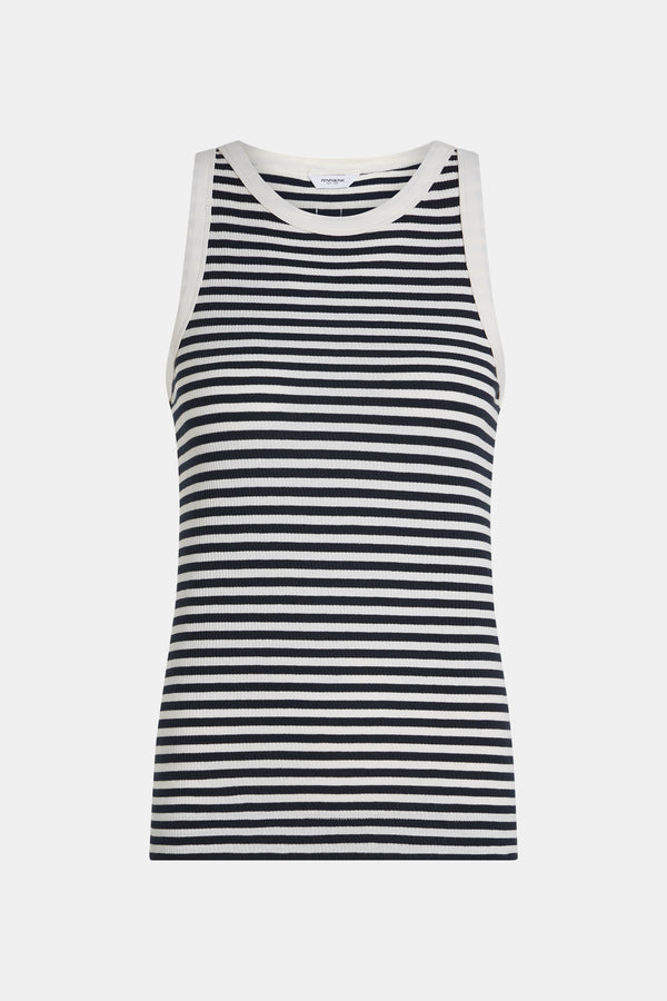 penn & ink SINGLET STRIPE (W25F1718-ST) ECRU - NAVY
