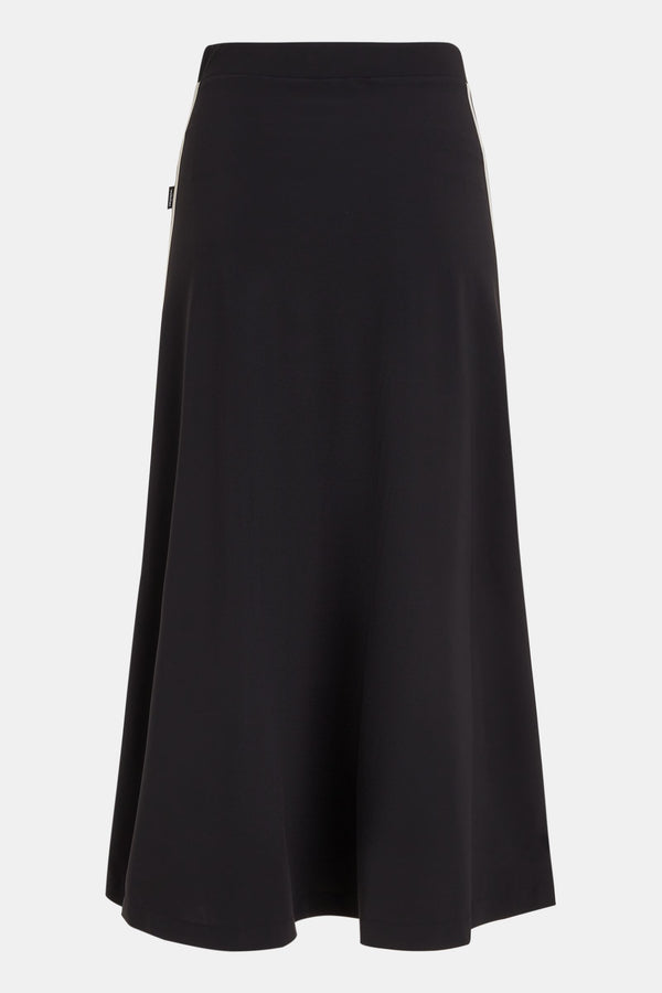 Penn & Ink SKIRT (ANNA STRIPE) BLACK