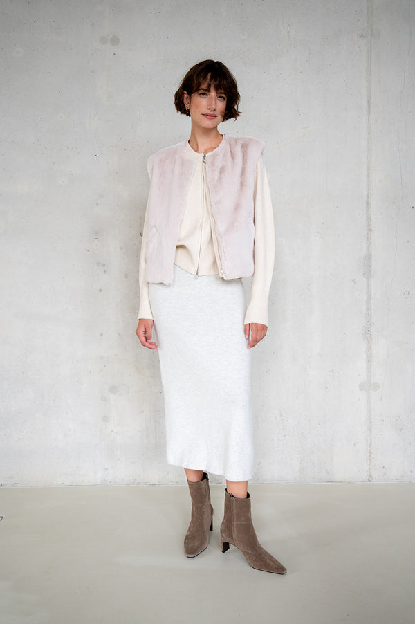 Penn & Ink SKIRT (W25T1222LTD) MILK