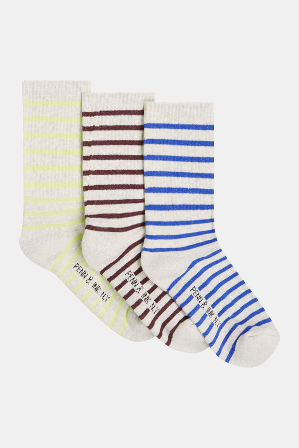 penn & ink SOCKS 3-PACK (W25F1749) MULTICOLOR