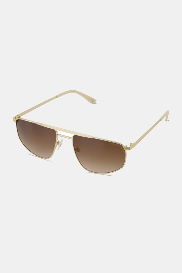 Penn & Ink SUNGLASSES P&I 8068 | GOLD - BROWN