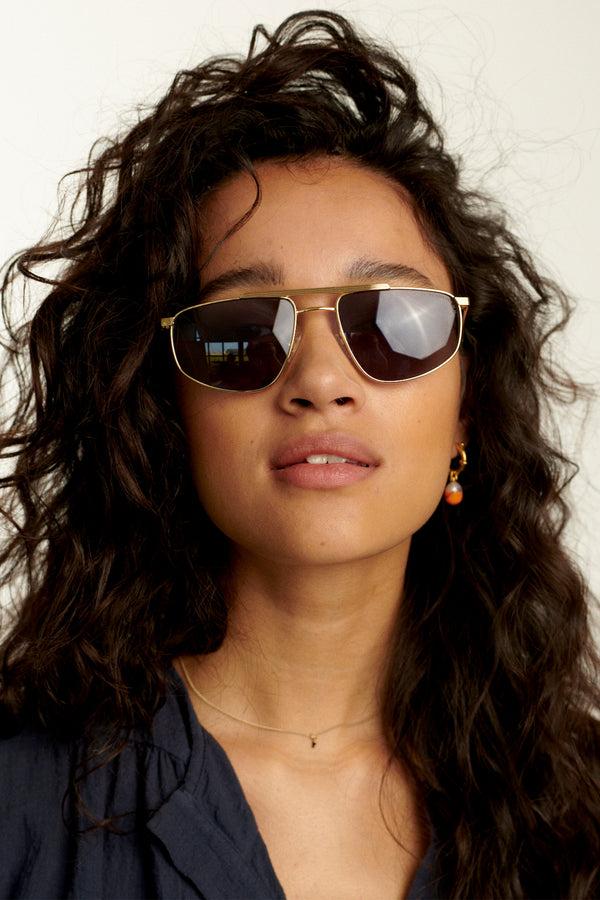 penn & ink SUNGLASSES P&I 8068 | GOLD - BROWN