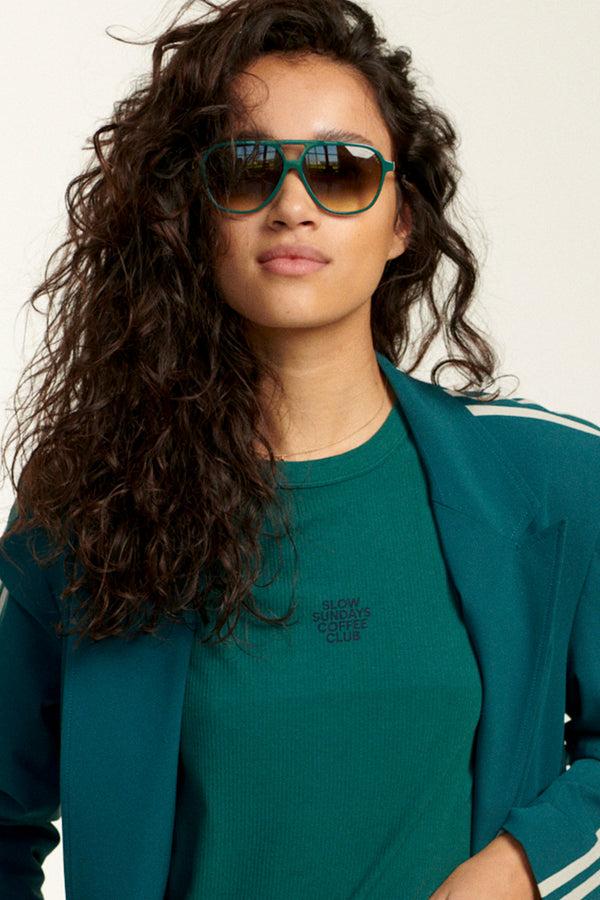 penn & ink SUNGLASSES P&I 8071 | MONO GREEN