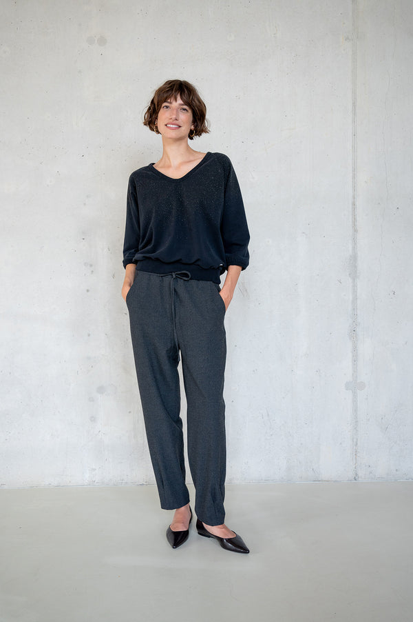 Penn & Ink SWEATER GLITTER (W25F1754LTD) BLACK