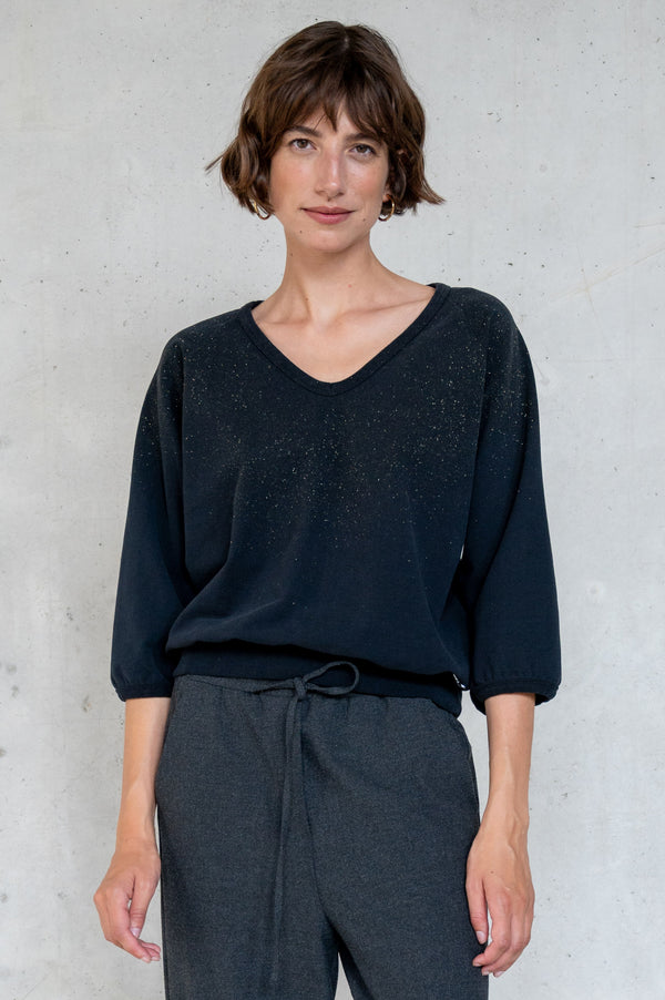 penn & ink SWEATER GLITTER (W25F1754LTD) BLACK