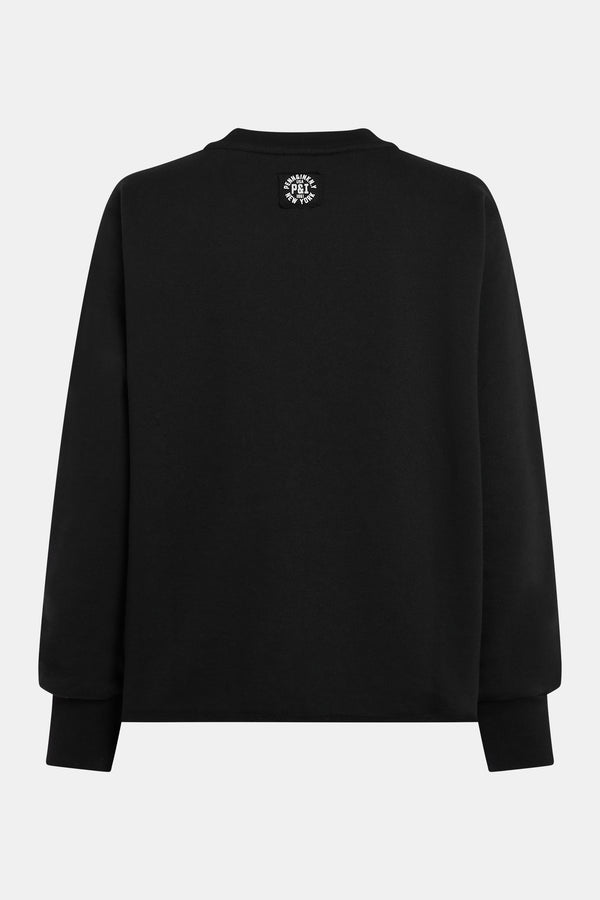 Penn & Ink SWEATER PRINT (W25F1700) BLACK - ECRU