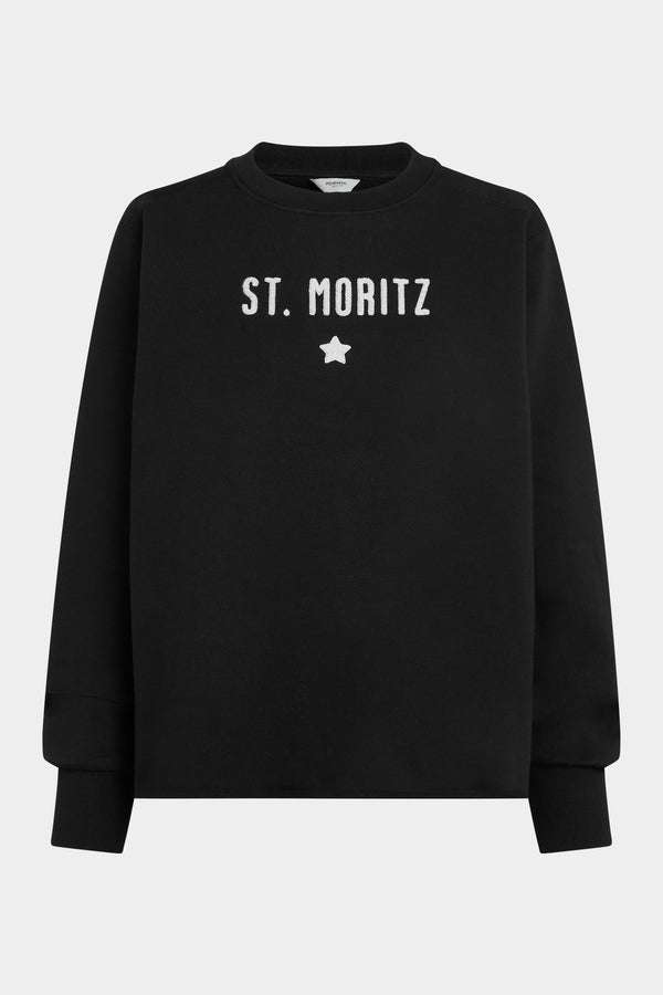 penn & ink SWEATER PRINT (W25F1700) BLACK - ECRU