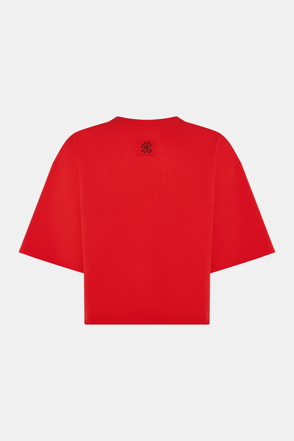 Penn & Ink SWEATER PRINT (W25F1702) TOMATO - ECRU