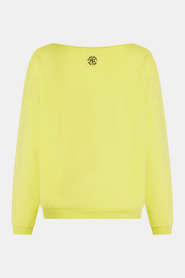 Penn & Ink SWEATER PRINT (W25F1703-X) ELECTRIC - BLACK