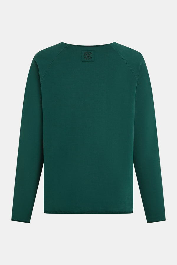 Penn & Ink SWEATER PRINT (W25F1704) FOREST - BLACK