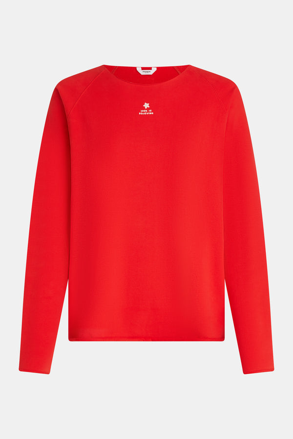 penn & ink SWEATER PRINT (W25F1704) TOMATO - ECRU