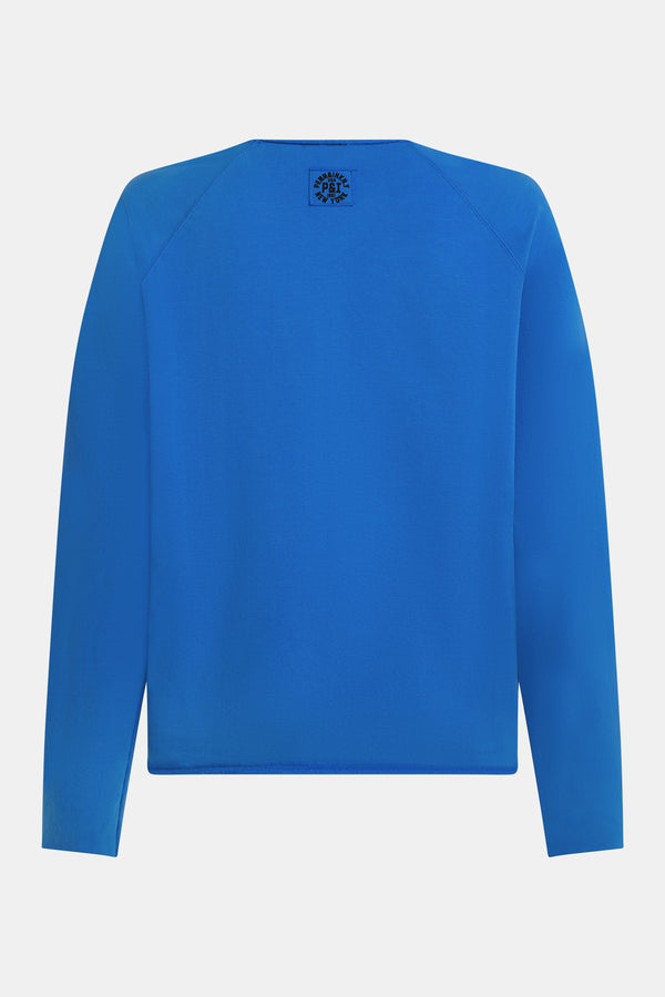 Penn & Ink SWEATER PRINT (W25F1704-X) ROYAL BLUE - BLACK