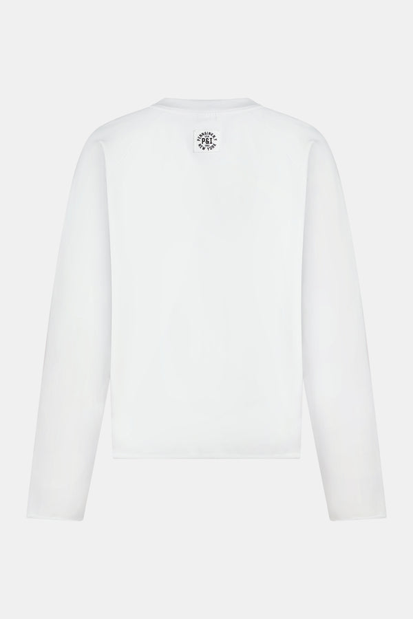 Penn & Ink SWEATER PRINT (W25F1705) WHITE