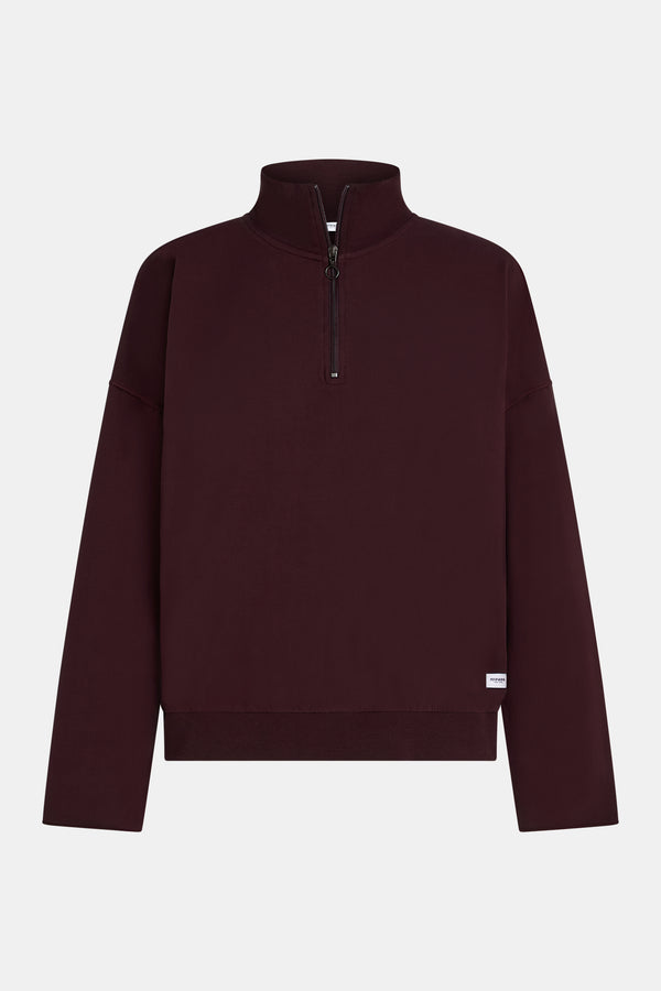 Penn & Ink SWEATER PRINT (W25F1764LTD) AUBERGINE - BLACK