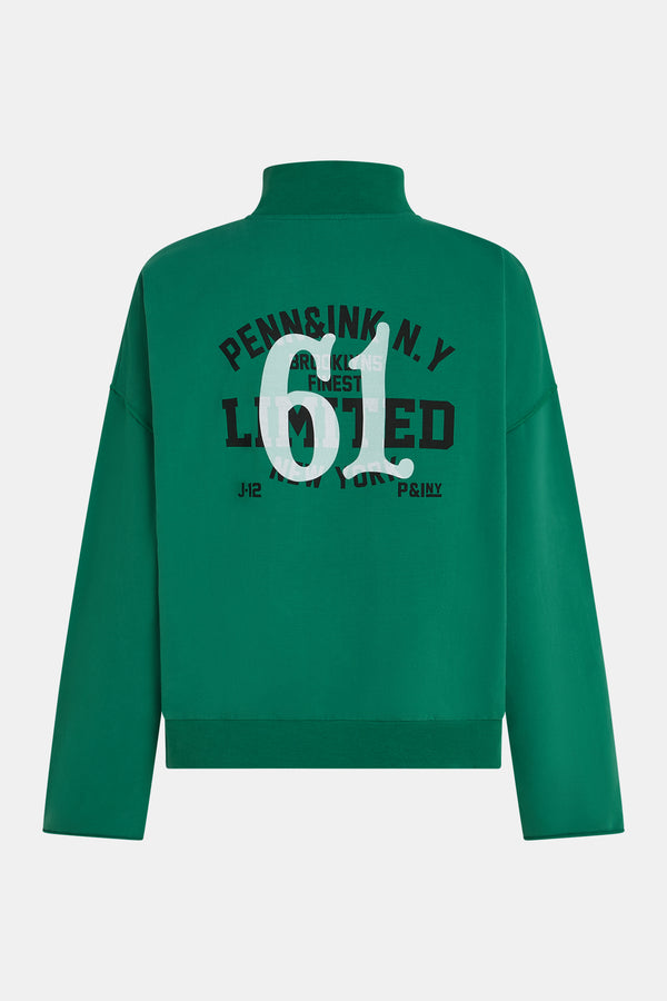 Penn & Ink SWEATER PRINT (W25F1764LTD) GREEN - BLACK